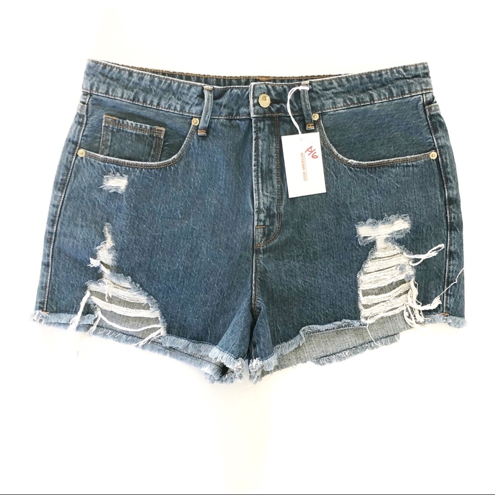 Good American Blue Jean Shorts